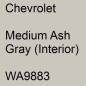 Preview: Chevrolet, Medium Ash Gray (Interior), WA9883.